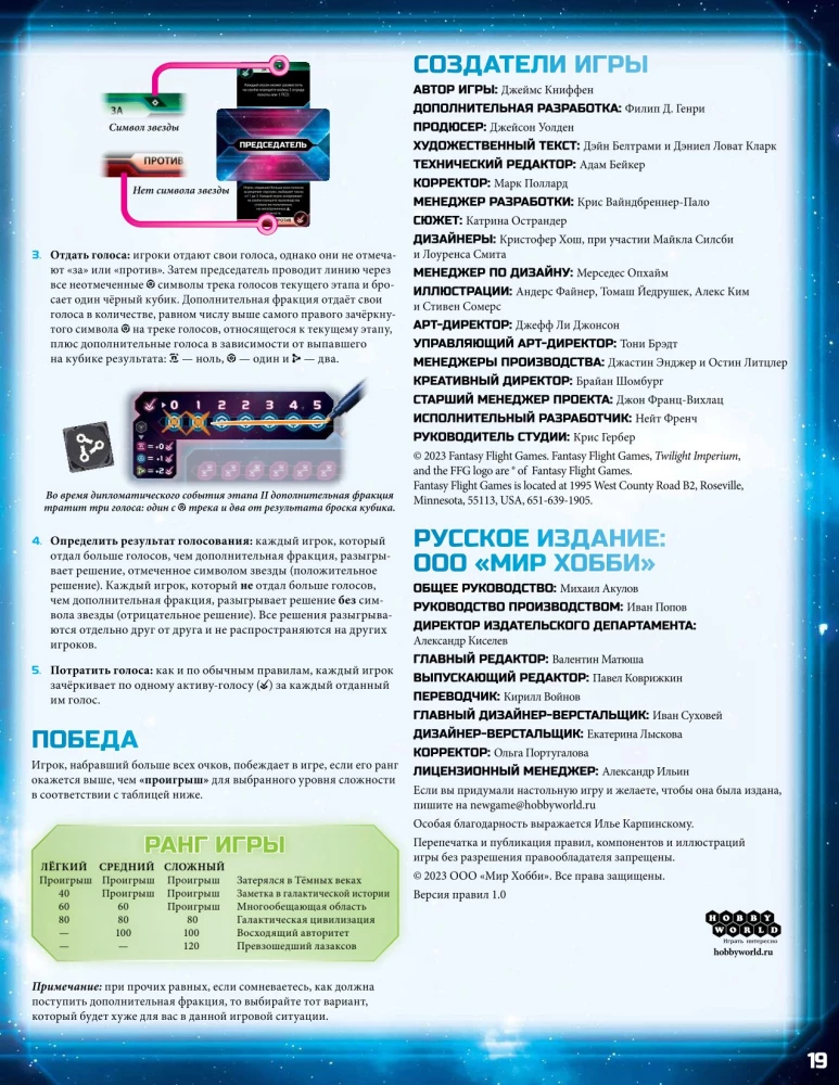 Настольная игра - Сумерки империи. Летопись галактики